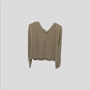 brown knit sweater